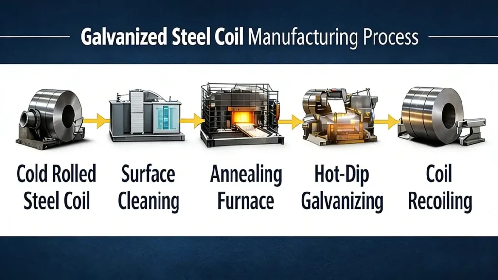 Galvanized Steel Coil Manufacturing Process